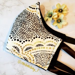 Metallic Face Mask Filter Reversible 3 Layers